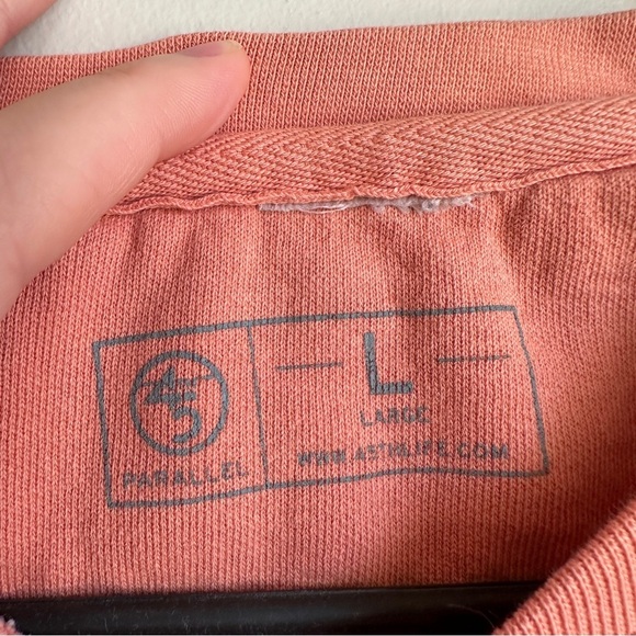 45th Parallel Peach Crew Neck Sweatshirt L - Picture 5 of 12